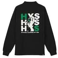 HYSTERIC GLAMOUR HIT GIRL モックネックTシャツ Amazon.co.jp: [ヒステリックグラマー] HIT GIRL モックネックT